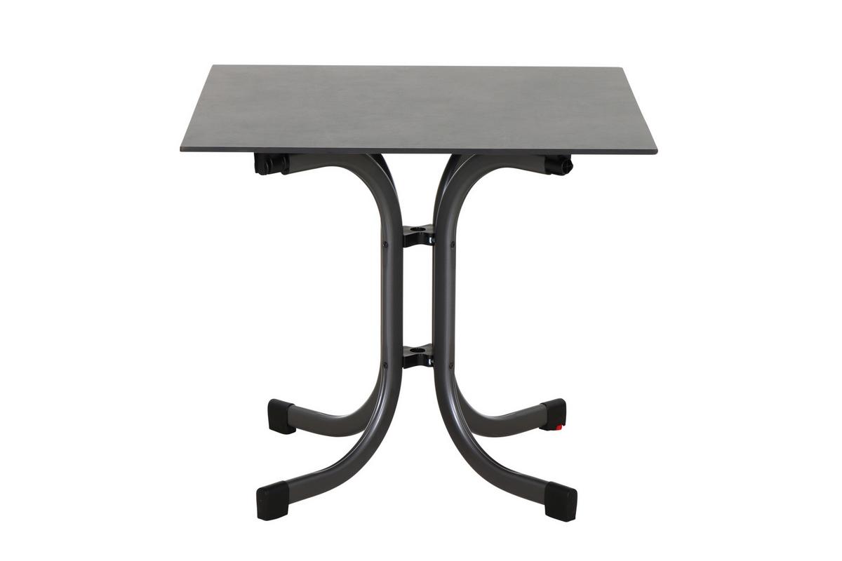 Gartengarnitur T20133 - Anthrazit, Basics, Holzwerkstoff/Kunststoff (57cm) - Siena Garden