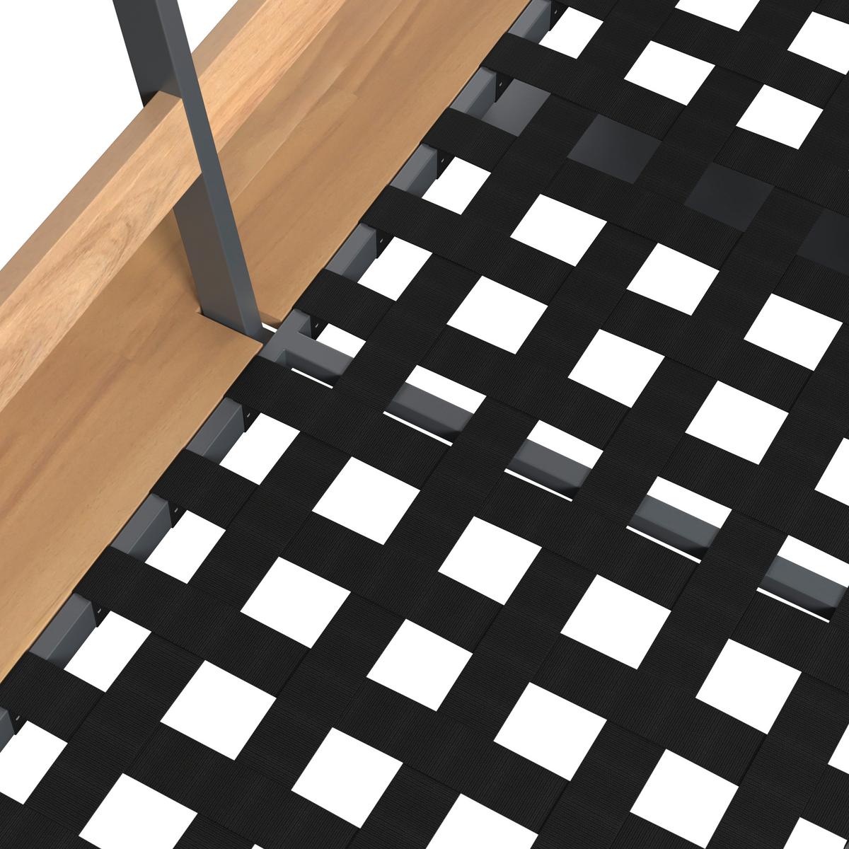 TERASOVÁ SEDACIA SÚPRAVA GABRIEL - farba akácie, Natur, kov/drevo - Mömax