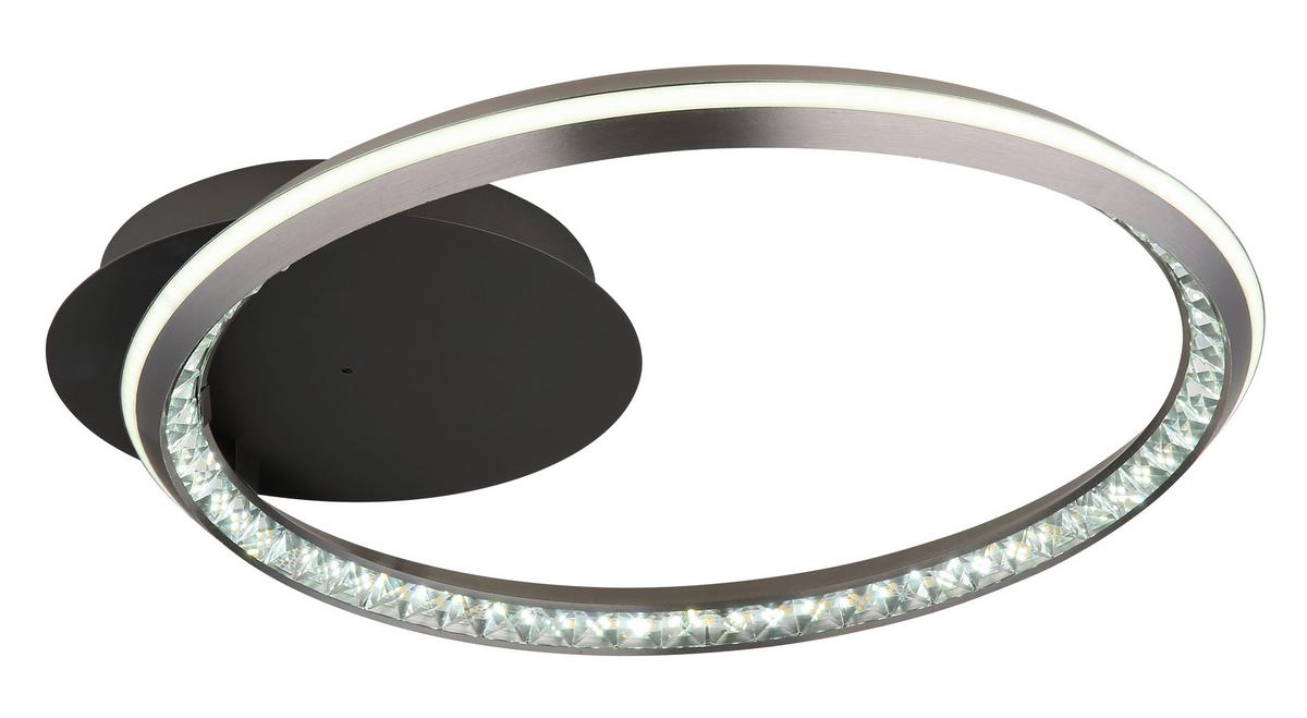 LED-Deckenleuchte 67329-30 Alaina - Opal/Grau, Design, Kunststoff/Metall (53/50/8cm) - Globo