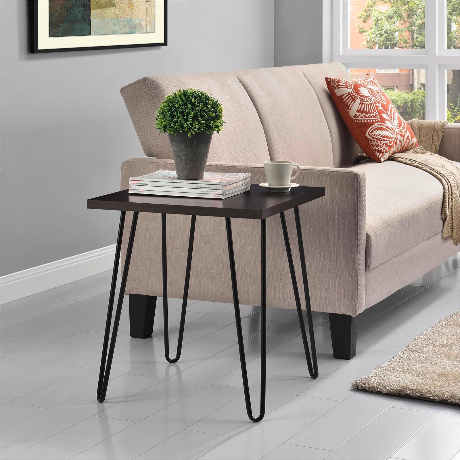 Beistelltisch Owen Braun B: 49 cm - Schwarz/Braun, Design, Papier/Holzwerkstoff (49/49/55cm) - MID.YOU
