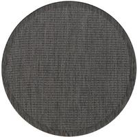 Outdoor-Teppich Giza Schwarz 160 cm, In- & Outdoor - Schwarz, Basics, Textil (160cm) - Novel