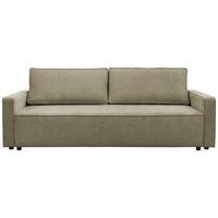 Rozkladacia pohovka NICOLE, svetlohnedá farba - svetlohnedá, Modern, textil/plast (232/90/100cm)