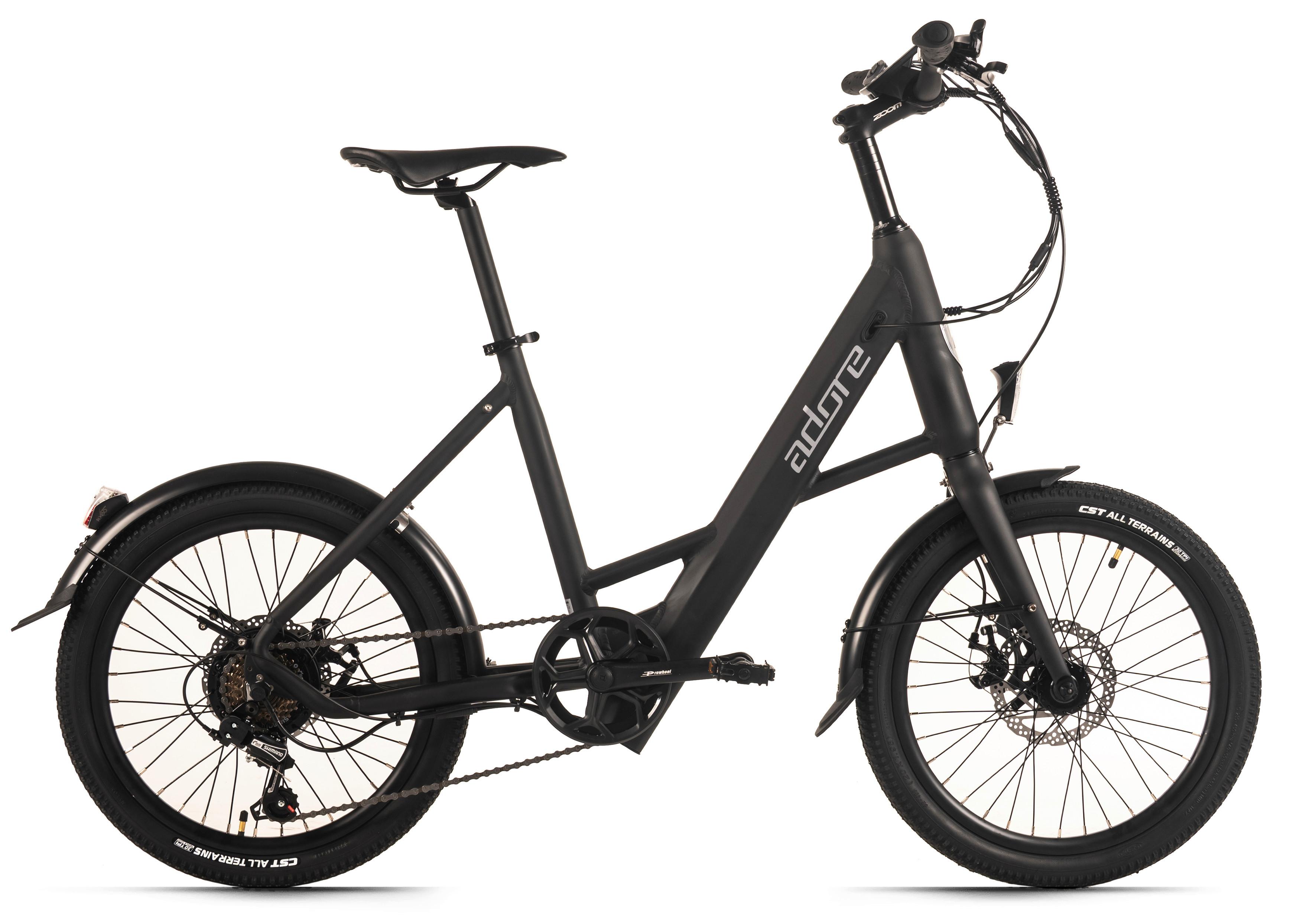 E-citybike 20 Zoll Schwarz