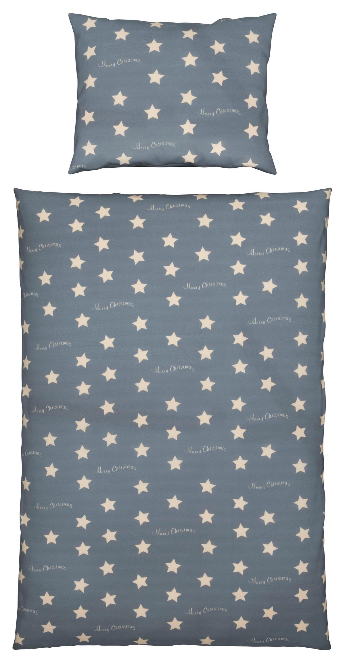 POVLEČENÍ Stars, 140/200cm, šedá - šedá, Konvenční, textil (140/200cm) - Modern Living