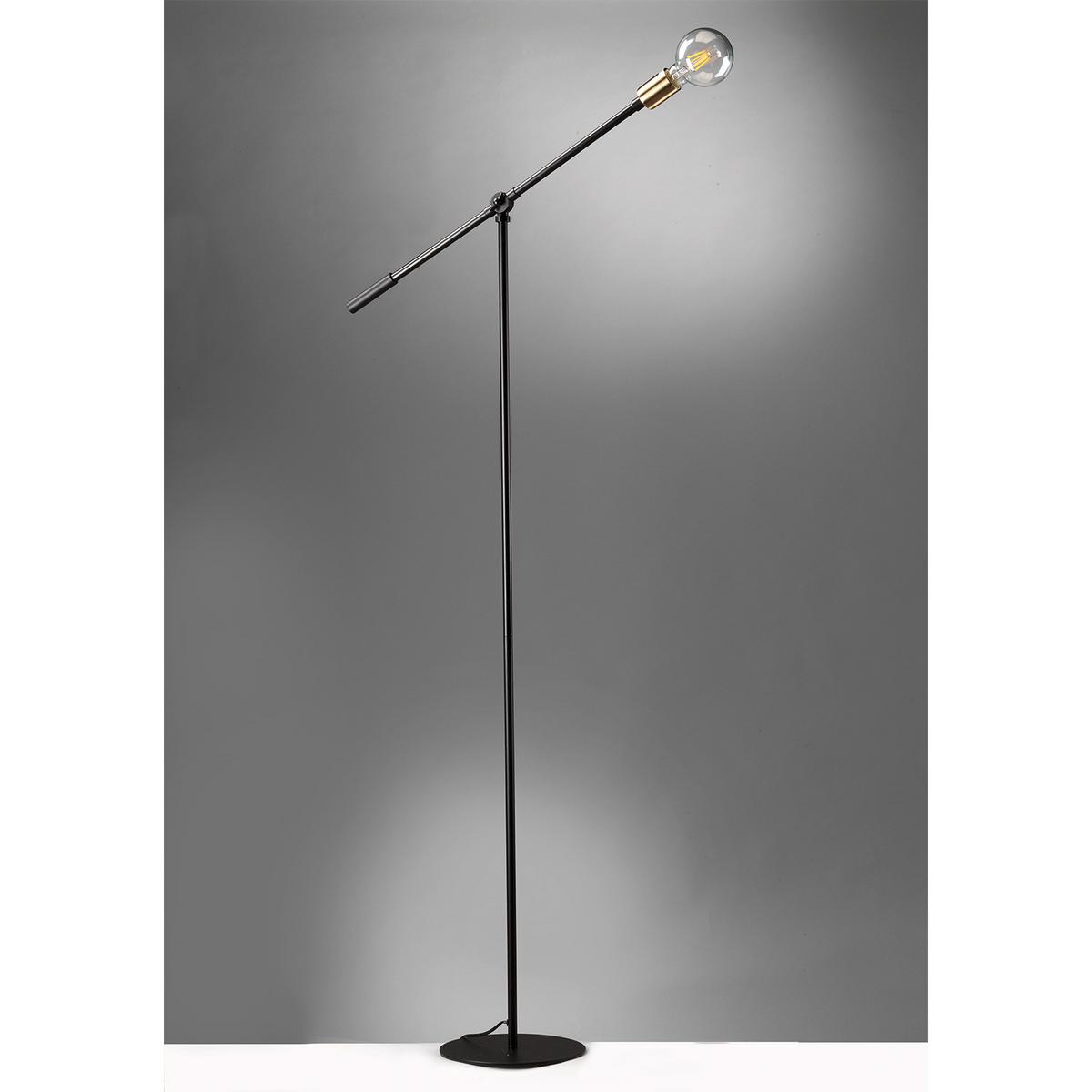 Stehleuchte 4879/Ptn - Goldfarben/Schwarz, Design, Metall (62/170cm)