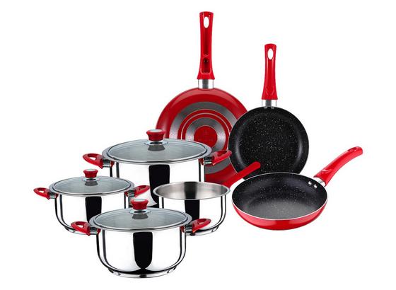 Kochtopfset Spezialset Zürich 10-teilig - Edelstahlfarben/Transparent, Basics, Glas/Metall (5.65kg) Kochtopfset Spezialset Zürich 10-teilig - Edelstahlfarben/Transparent, Basics, Glas/Metall (5.65kg)