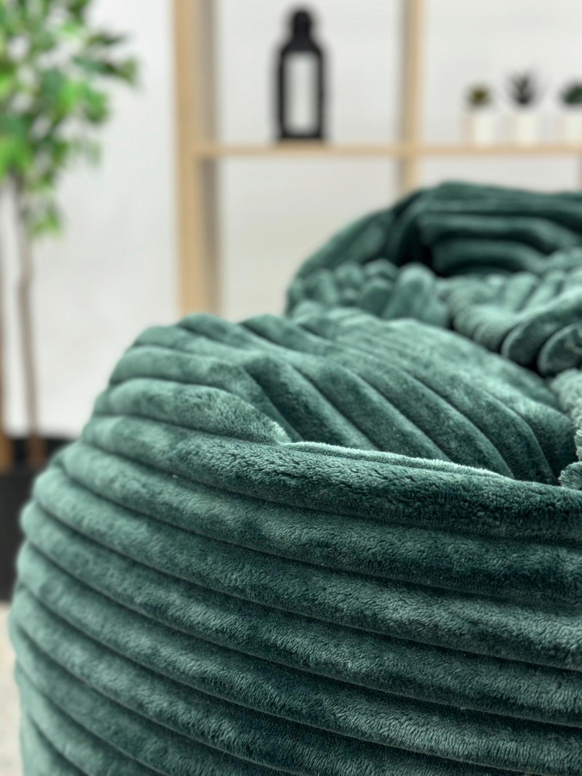 Sedací vak BUZZI, 280L, zelený manšestr TILIA - zelená, Basics, textil (120/85/85cm) - Ondega