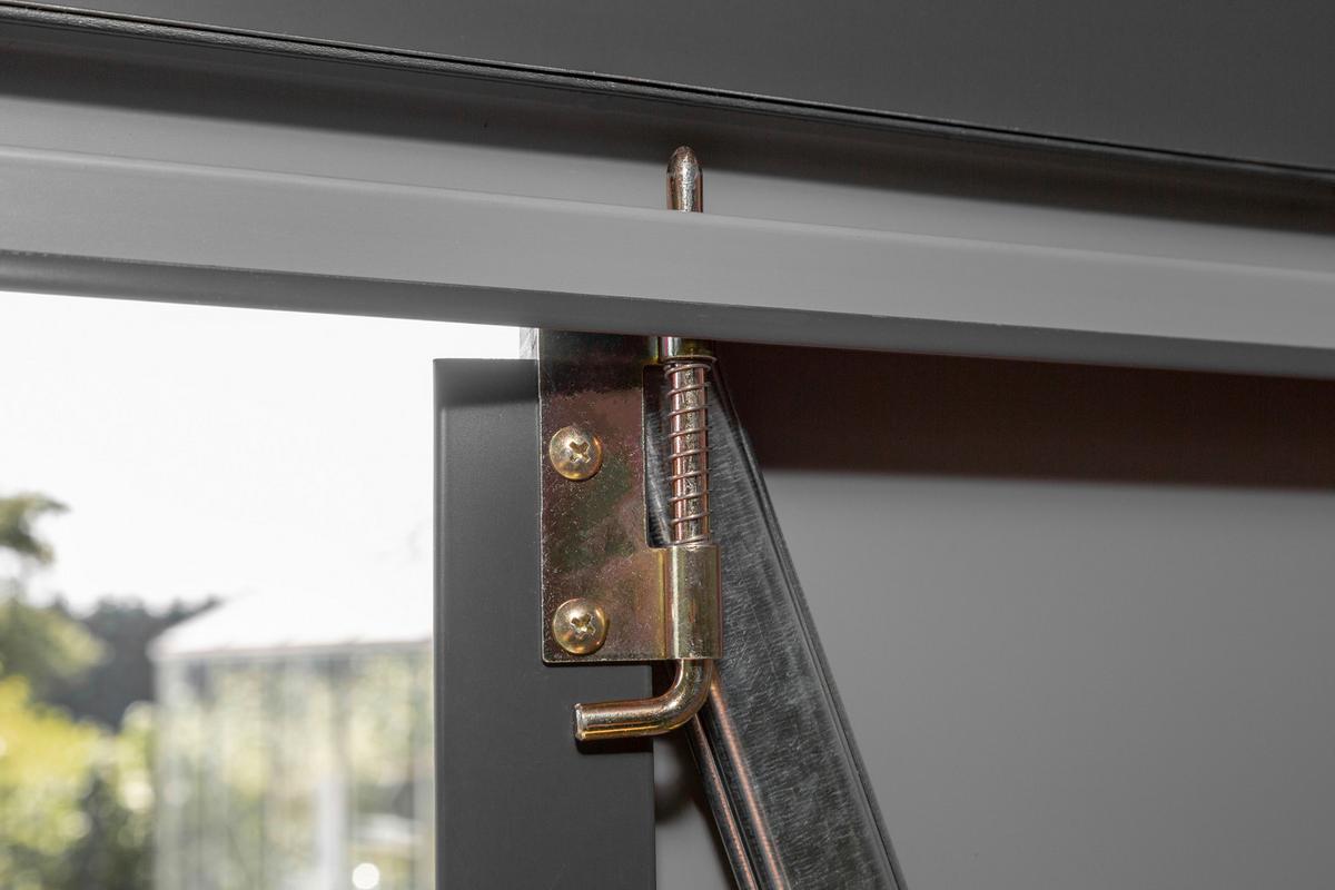 Gerätehaus Mit Pultdach 295x208x124 Cm - Grau, Basics (295/208/124cm)