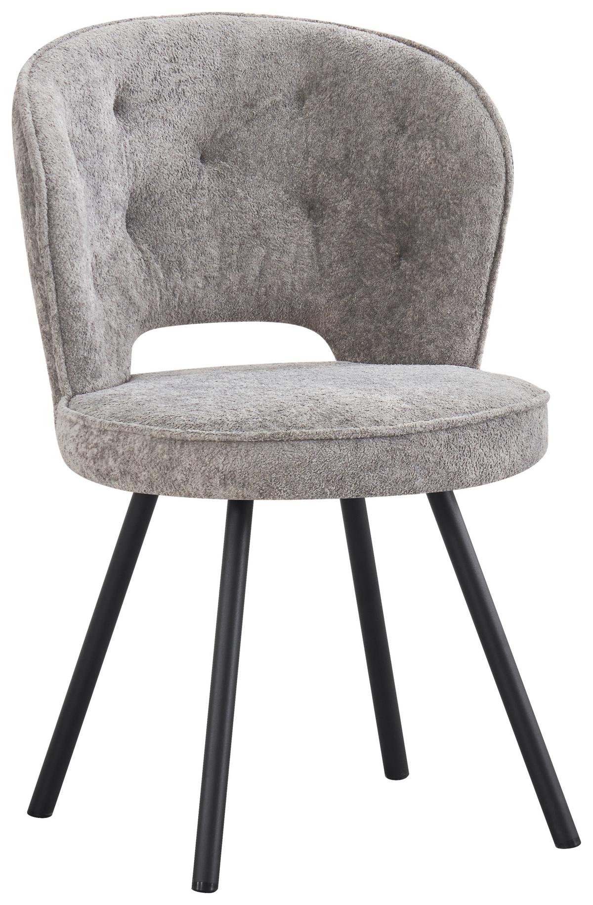 STOLIČKA MINA - čierna/tmavosivá, Design, kov/drevo (52/86/61cm) - Mömax