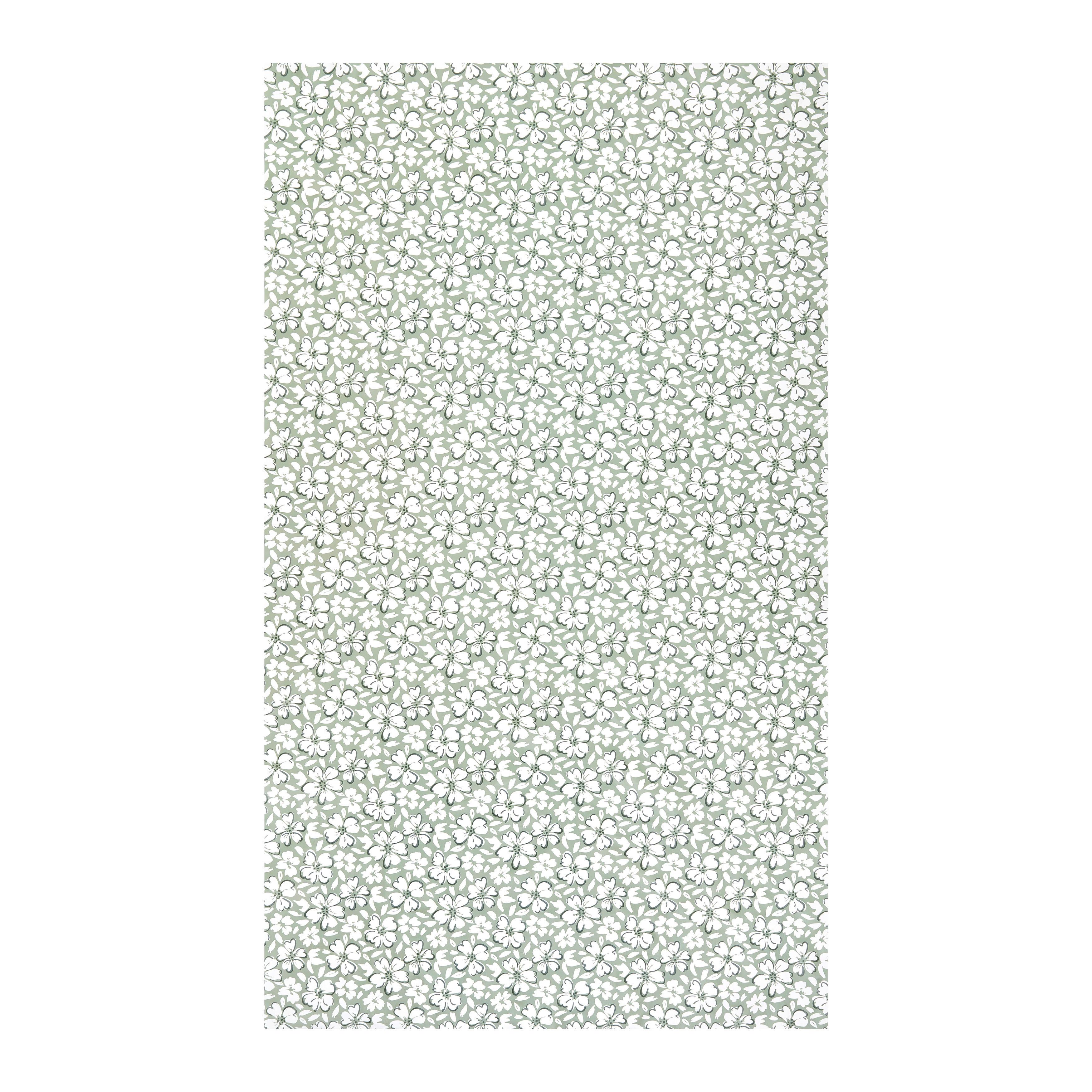 Ubrus Petra, 140/240cm, zelená/bílá - bílá/šalvějově zelená, Konvenční, textil (140/240cm) - Modern Living