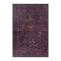 Flachwebteppich Fiesta - Rot/Schwarz, Design, Textil (120/170cm) - Novel