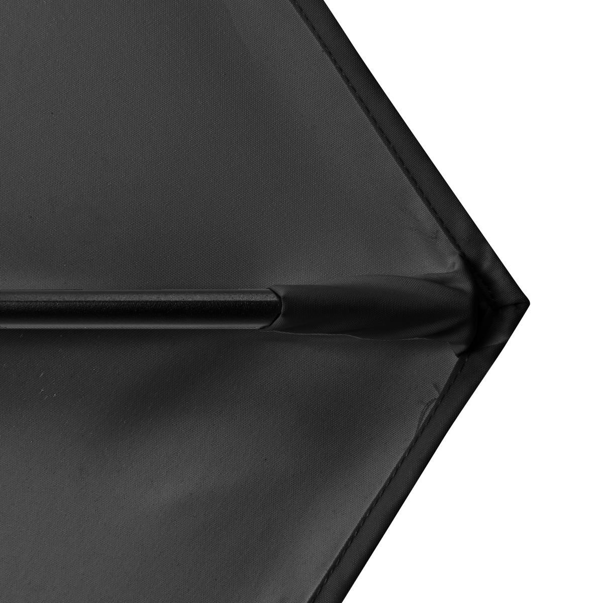 Sonnnenschirm Basic Lift Dh: 182x210 cm Anthrazit - Anthrazit, Basics, Textil/Metall (182/210cm) - Doppler
