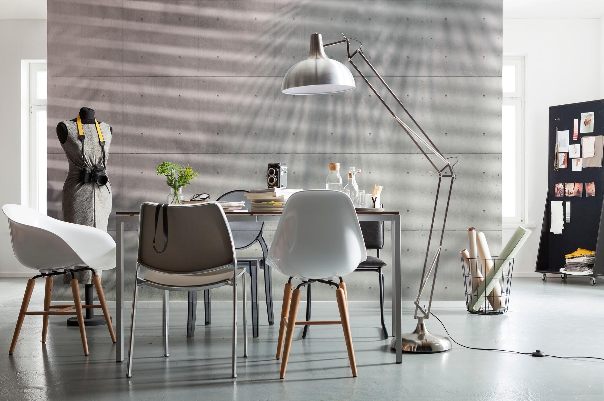 Vliestapete Betonoptik - Design, Papier (368/248cm)