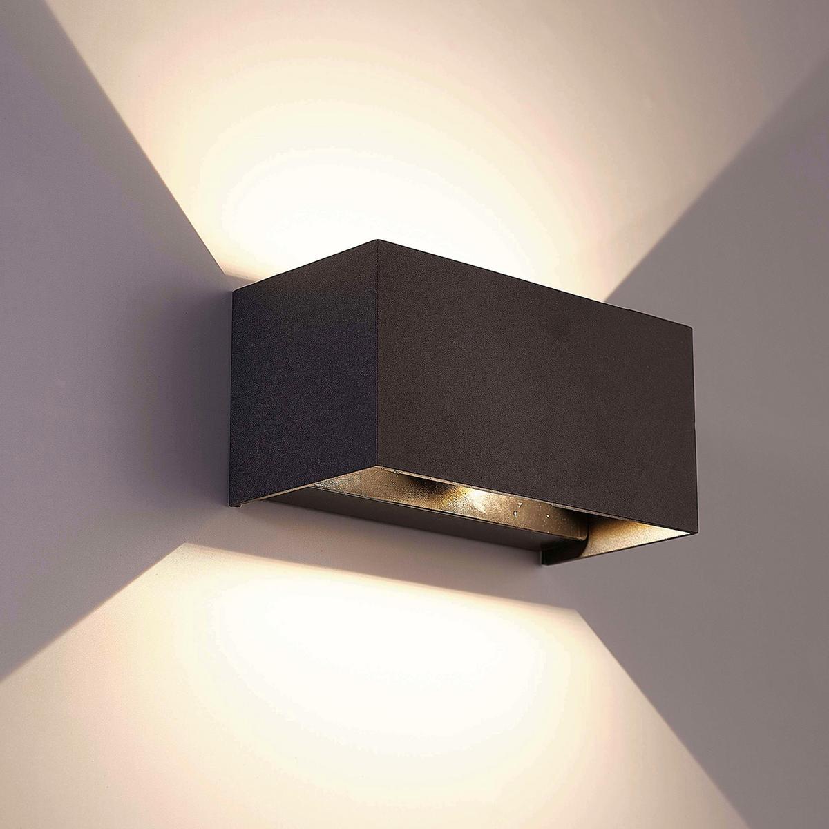 Außenwandleuchte 2528000281696 Quad - Anthrazit, Design, Metall (21.5/10.8/11cm)