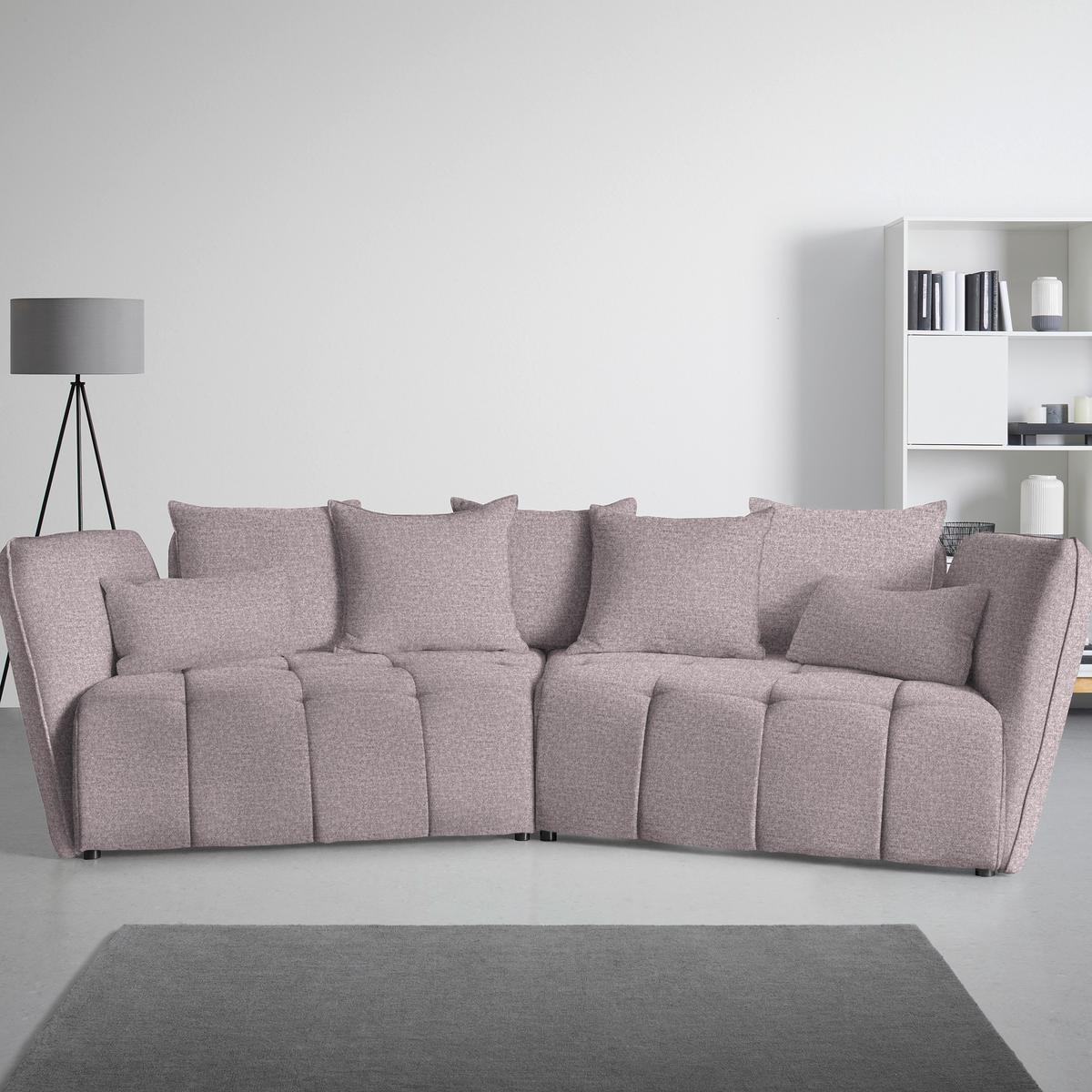 Boxspringová pohovka SOFI, orgovánová - orgovánová/čierna, Modern, textil (294/93/152cm) - Premium Living