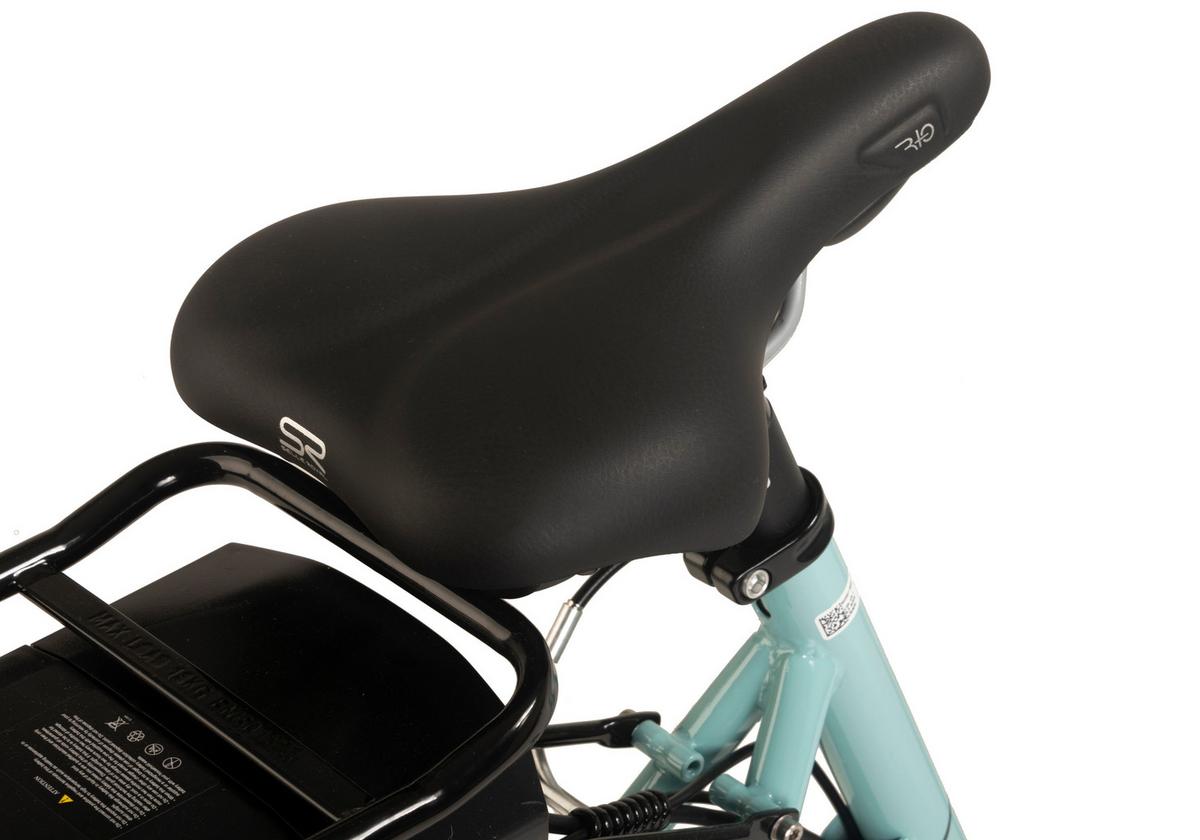 Elektrofahrrad E-citybike Hollandia, Mintgrün, 28 Zoll - Mintgrün, Basics, Metall (21/116/188cm)