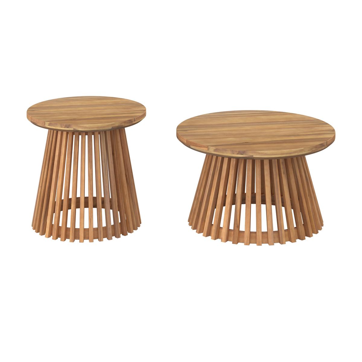 TERASOVÁ SEDACÍ SOUPRAVA MARA - barvy teak/krémová, Moderní, kov/dřevo (190/190cm) - Bessagi Garden