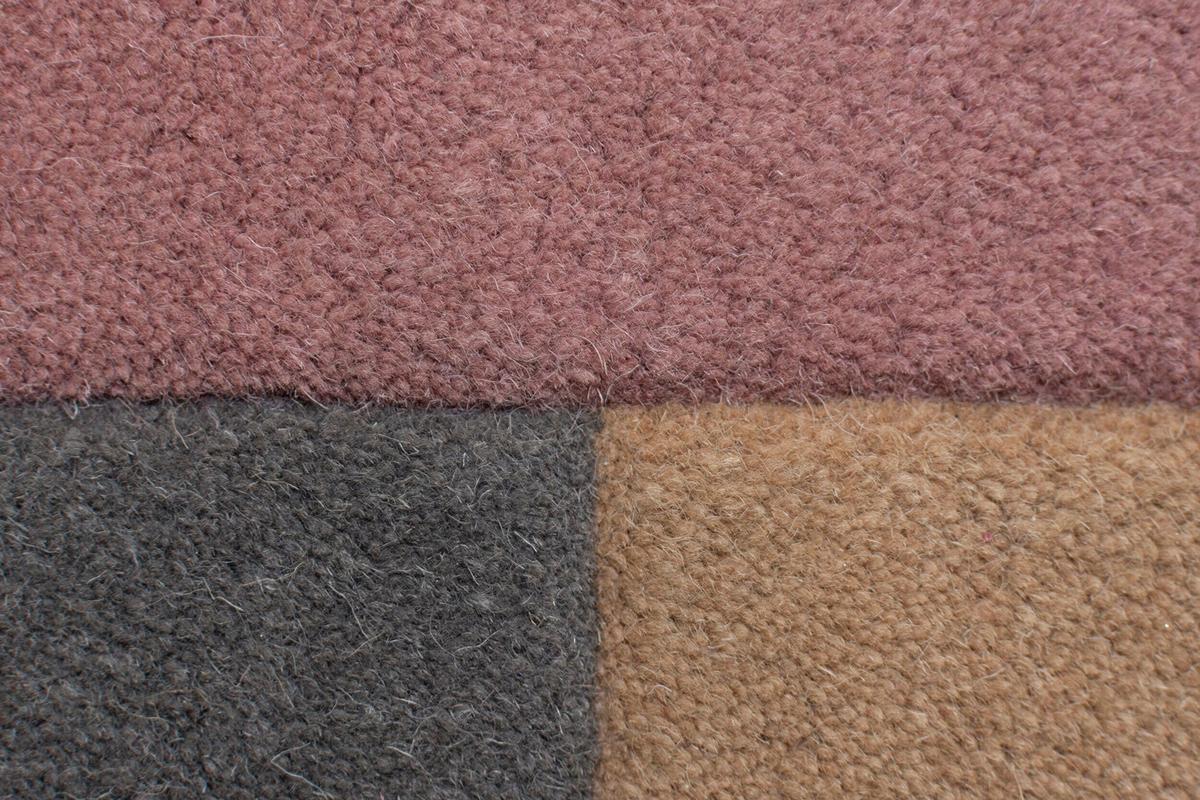 Wollteppich Wollteppich Pink,rosa B:240cm - Pink/Naturfarben, Basics, Textil (240/150cm)