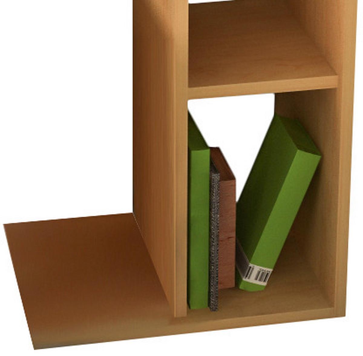 Přístavný stolek Nachto-Stand dekor buk - barvy buku, Basics, kompozitní dřevo (40/30/63cm) - MID.YOU