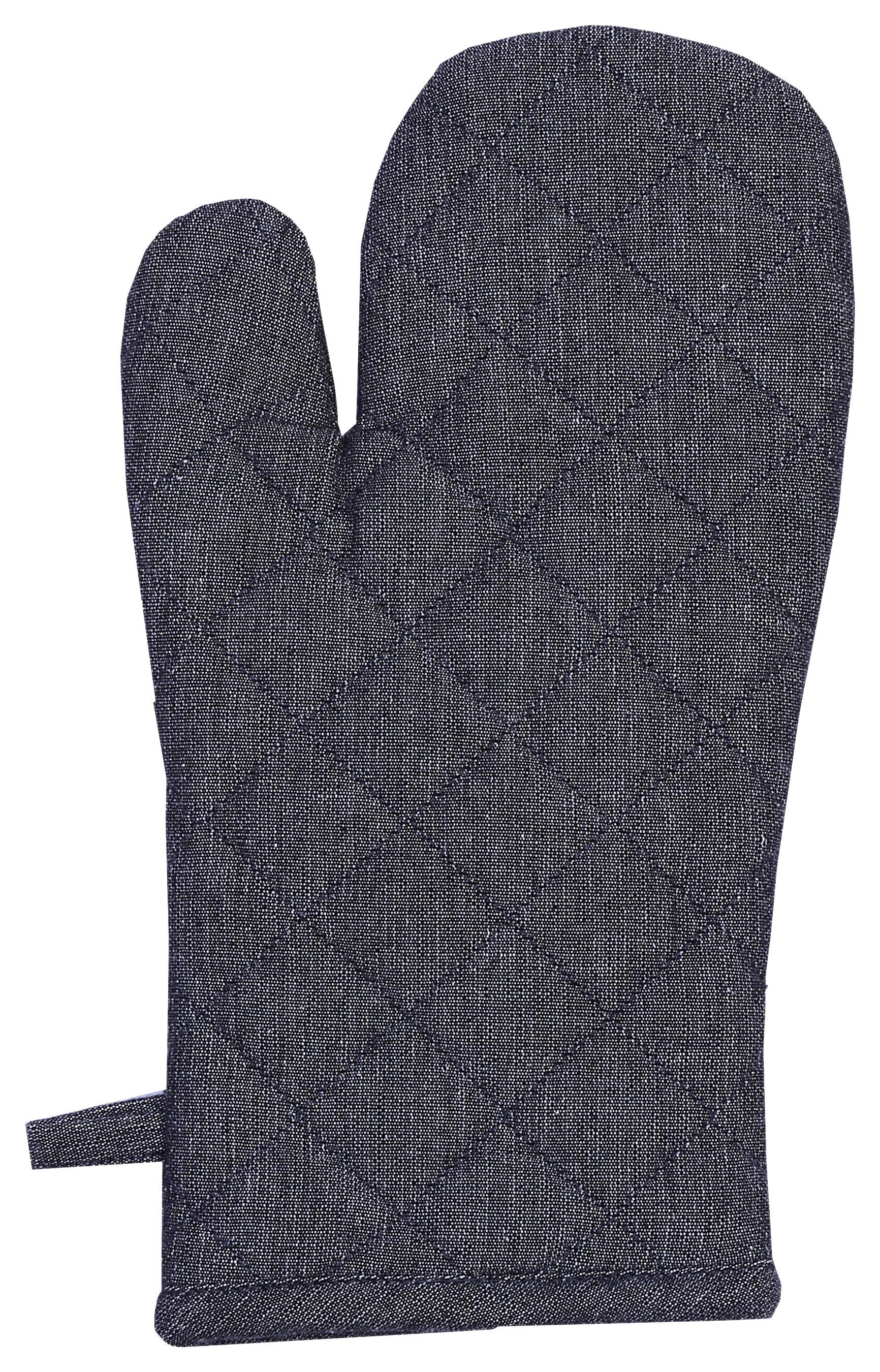 Kuchynská chňapka Henry, 18/32cm, čierna - čierna, Modern, textil (18/32cm) - Modern Living