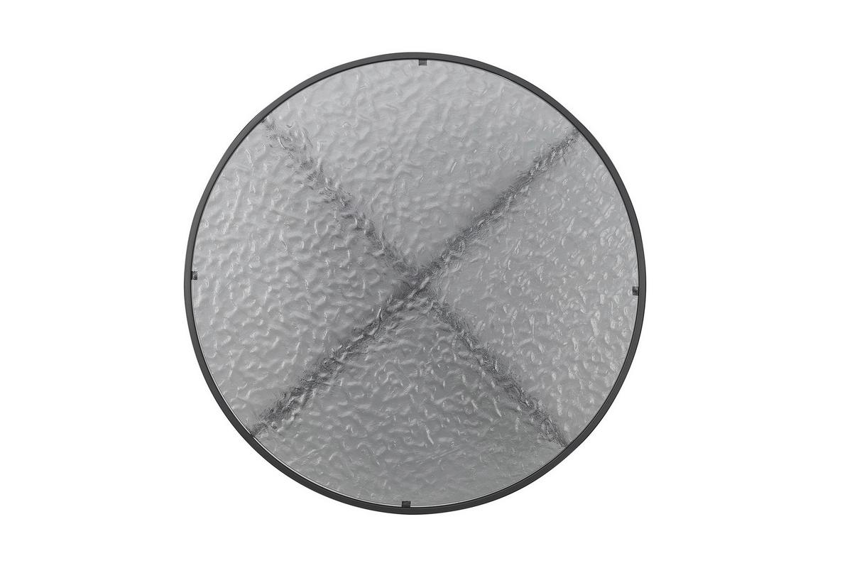 Couchtisch Schwarz D: 80 Cm - Schwarz, Design, Glas/Metall (80/80/45cm) - Livetastic