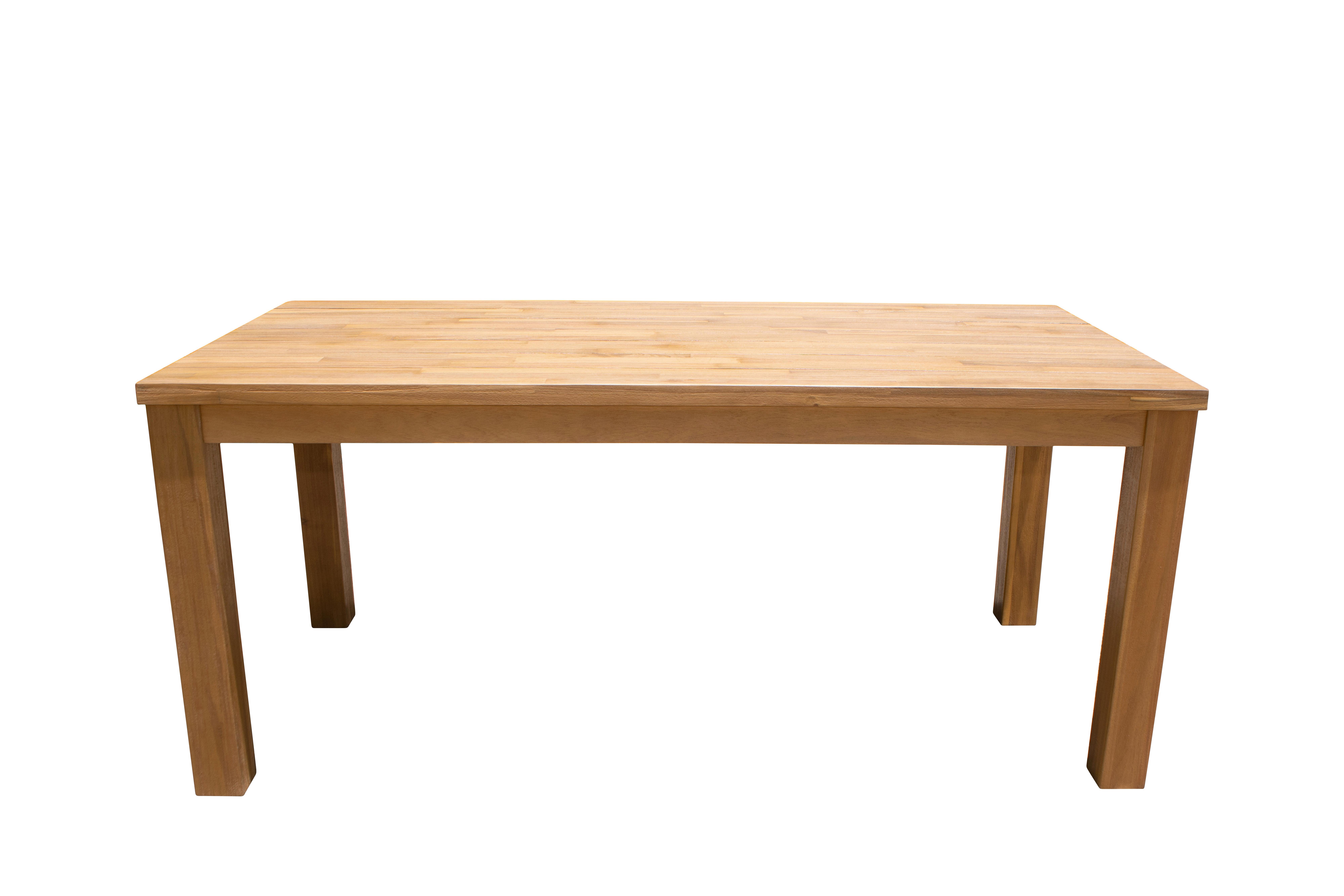 Gartentisch aus massiver Akazie mit Teaköl-Finish