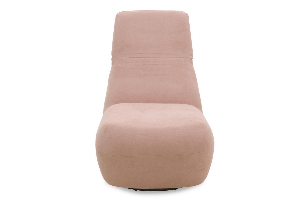 Sessel Rosa B: 68 cm - Schwarz/Rosa, Design, Textil (68/67/88cm) - MID.YOU