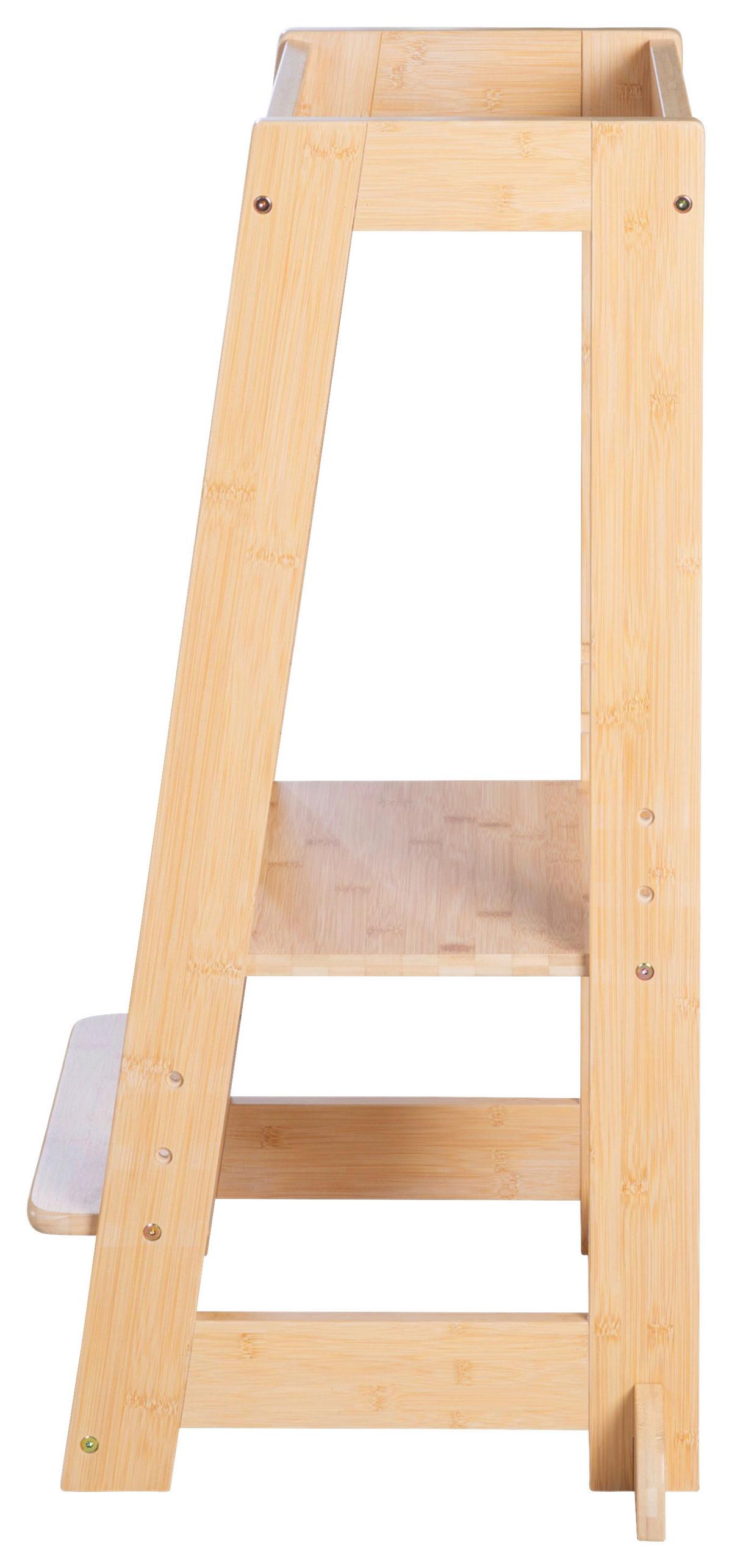 Lernturm Aus Holz Bambus Mitwachsend - Basics, Holz (54/88/43.5cm) - Roba