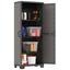 Kunststoffschrank Up Hoch - Schwarz/Grau, KONVENTIONELL, Kunststoff (68/173/39cm)