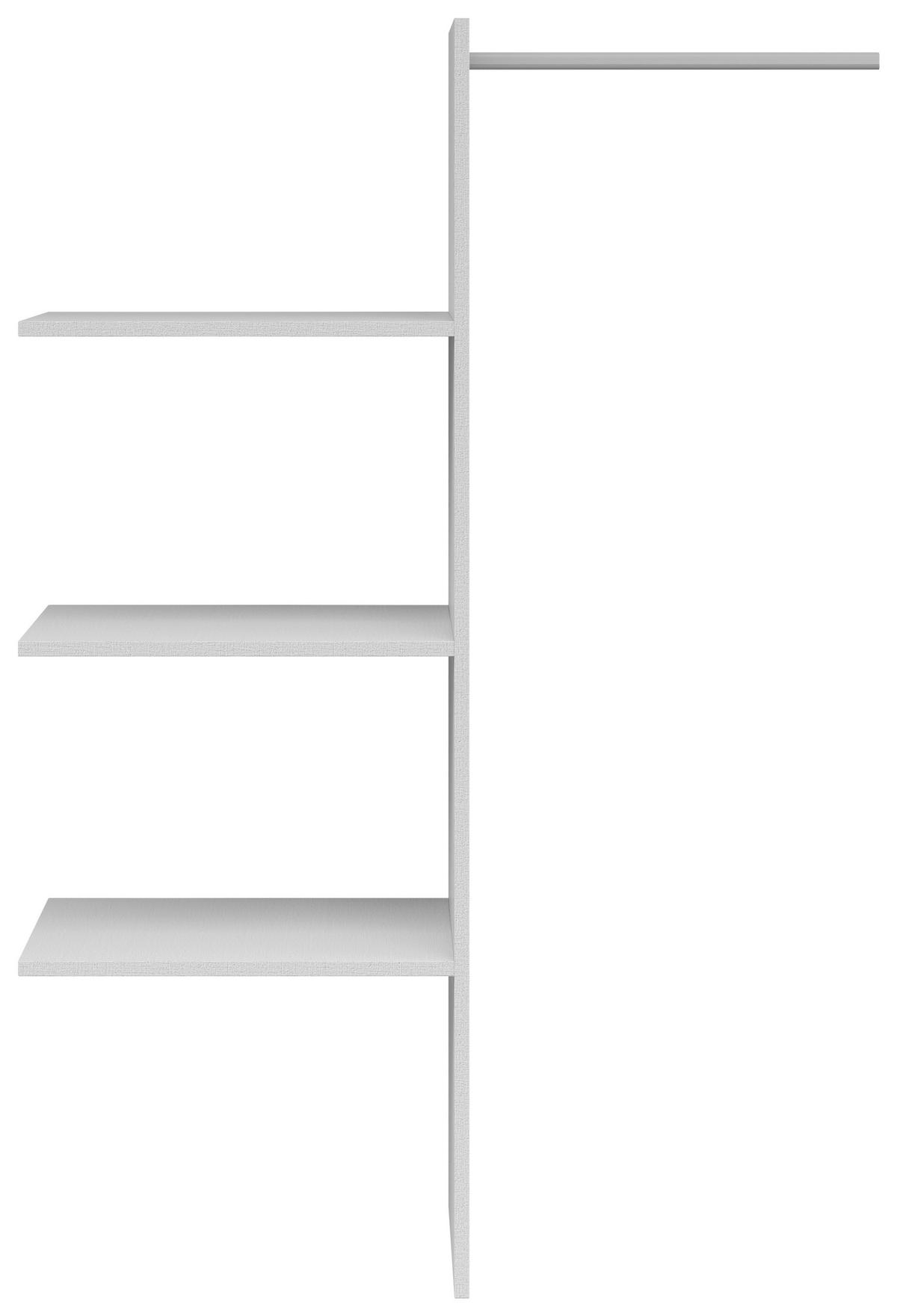 VNÚTORNÉ ČLENENIE SATURN - svetlosivá, kompozitné drevo (107/154/45cm)