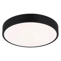 LED-Deckenleuchte 12398-18s Nielsen - Opal/Schwarz, Basics, Kunststoff/Metall (33,2/7cm) - Globo