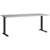 Schreibtisch Schwarz/Kaschmir L: 180cm - Kaschmir/Schwarz, MODERN, Holzwerkstoff/Metall (180/80/68-91cm) - Germania