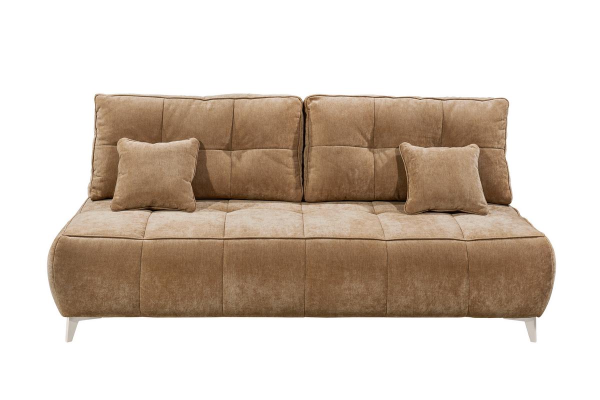 Schlafsofa Elisa Braun, Schlaffunktion - Kaschmir/Braun, MODERN, Textil (215/96/106cm) - MID.YOU