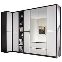 Eckschrank Mit Spiegel + Laden 100x314 cm Essensa Grau/Weiß - Weiß/Grau, Design, Holzwerkstoff (100/314cm) - Rauch Möbel