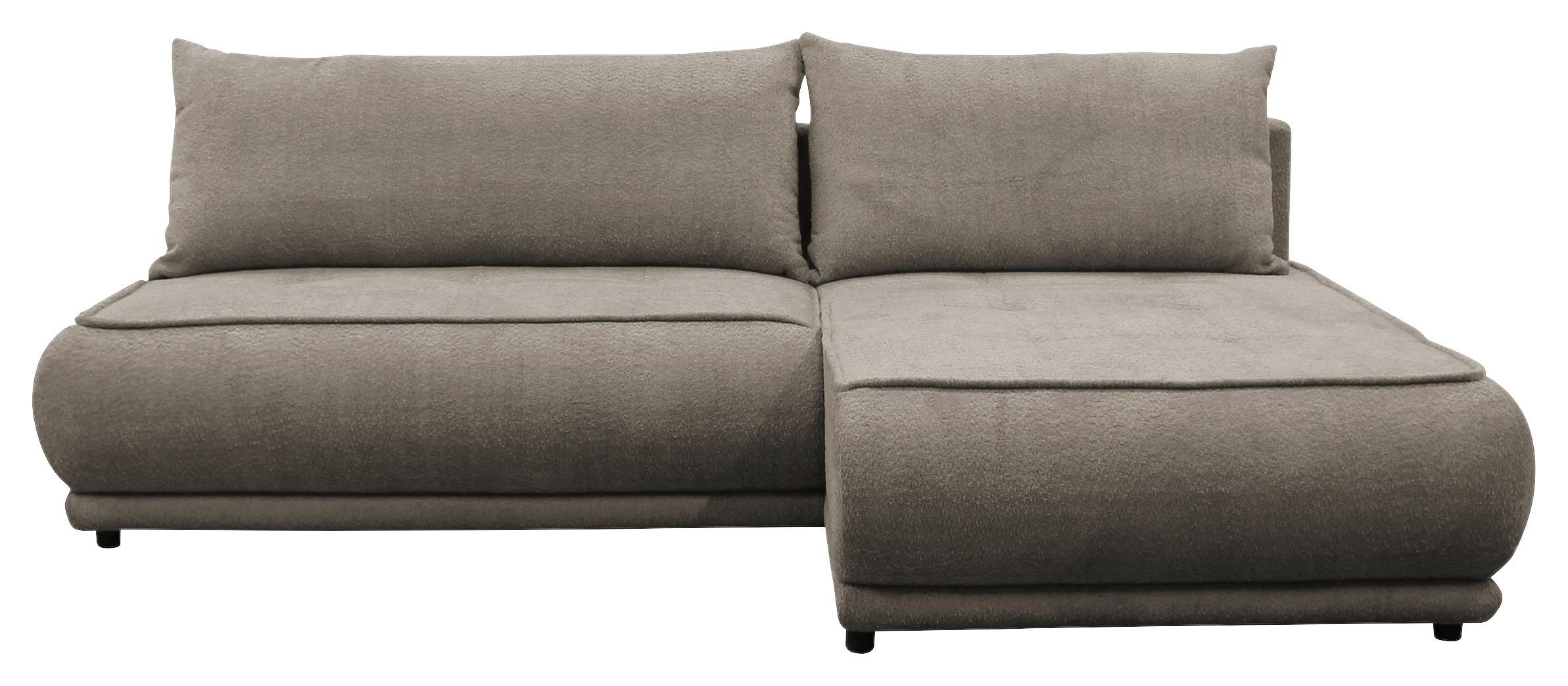 Ecksofa Paros Creme 277x179 Cm - Beige/Schwarz, Design, Textil (277/179cm) - MID.YOU