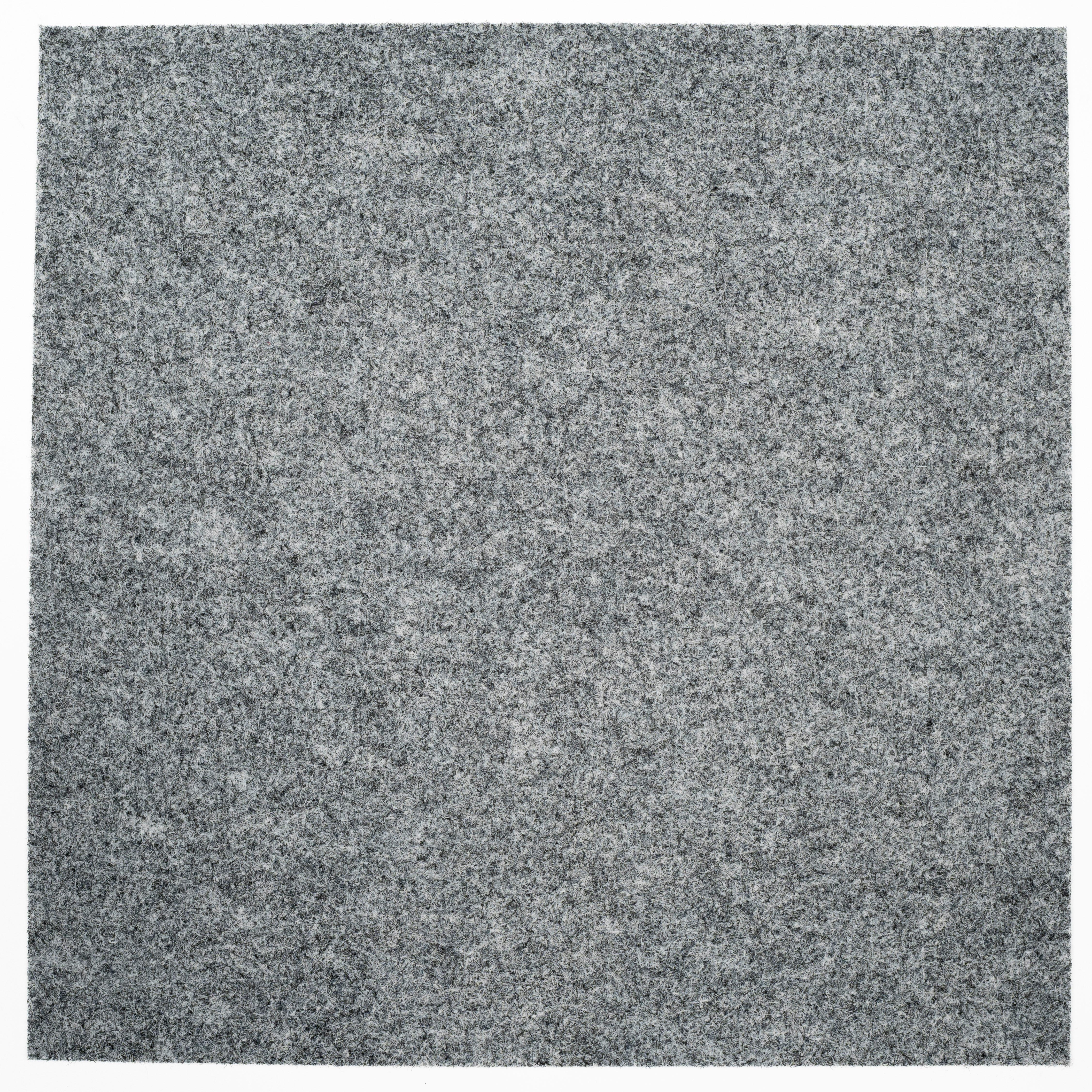 Teppichfliese Graublau Merlin 50x50 cm Florhöhe 5,5 mm