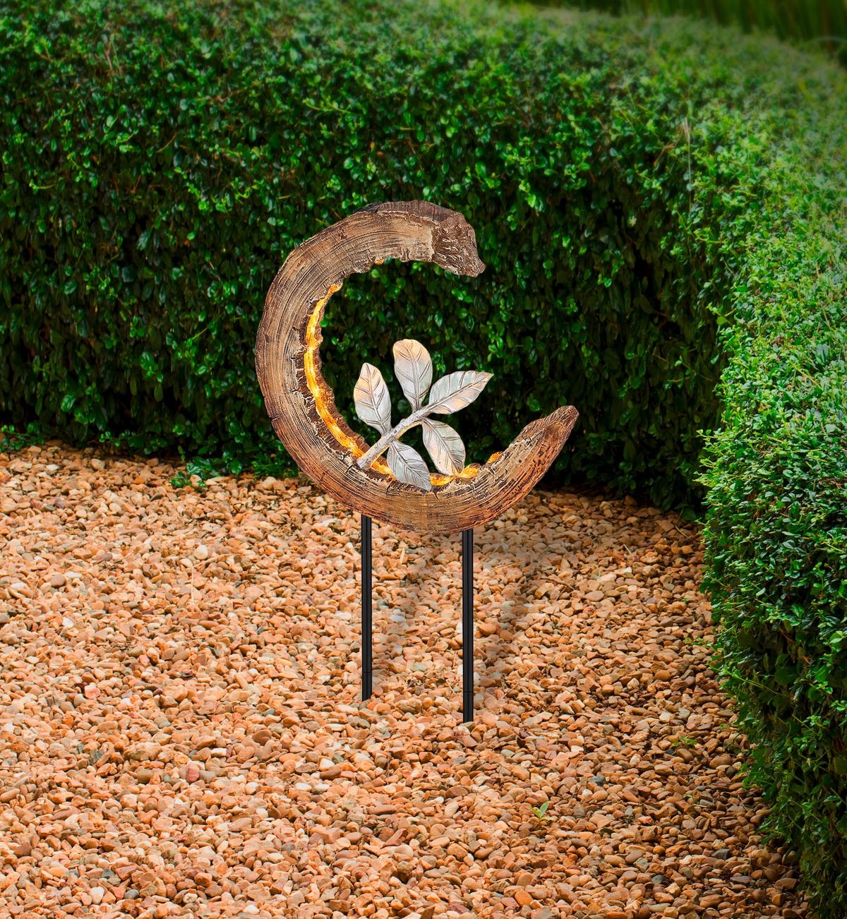 Solarleuchte 36514 - Silberfarben/Schwarz, Design, Kunststoff/Metall (24/10/52cm) - Globo