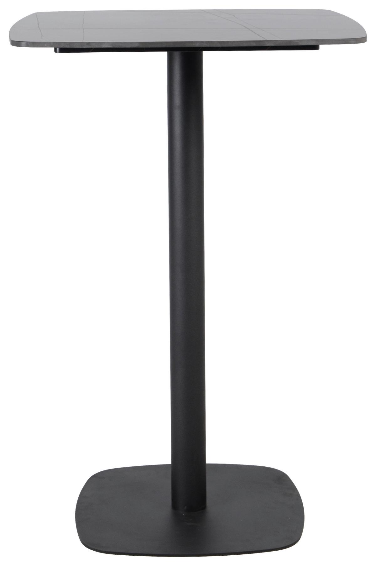 Barový stôl LEO 70x70cm - čierna, Modern, kov/keramika (70/105/70cm) - Mömax