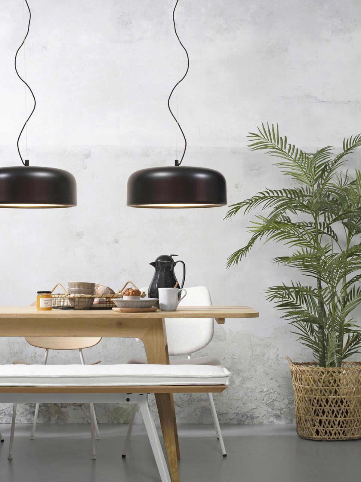 Hängeleuchte Marseille H: 176 Cm Höhenverstellbar - Schwarz, Design, Metall (47/176/23cm) - It's about Romi