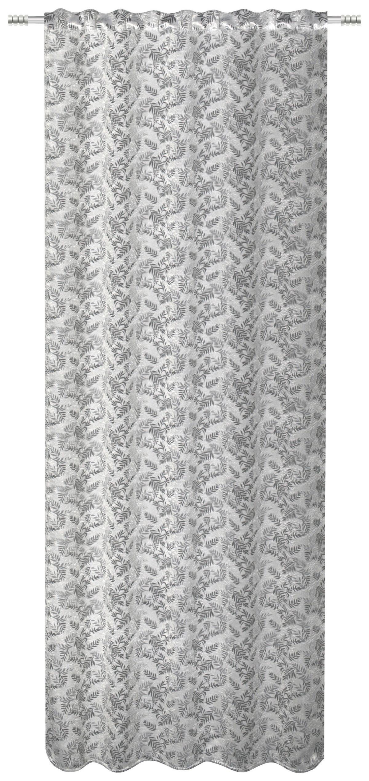 Fertigvorhang Isa - Grau, ROMANTIK / LANDHAUS, Textil (135/245cm) - James Wood