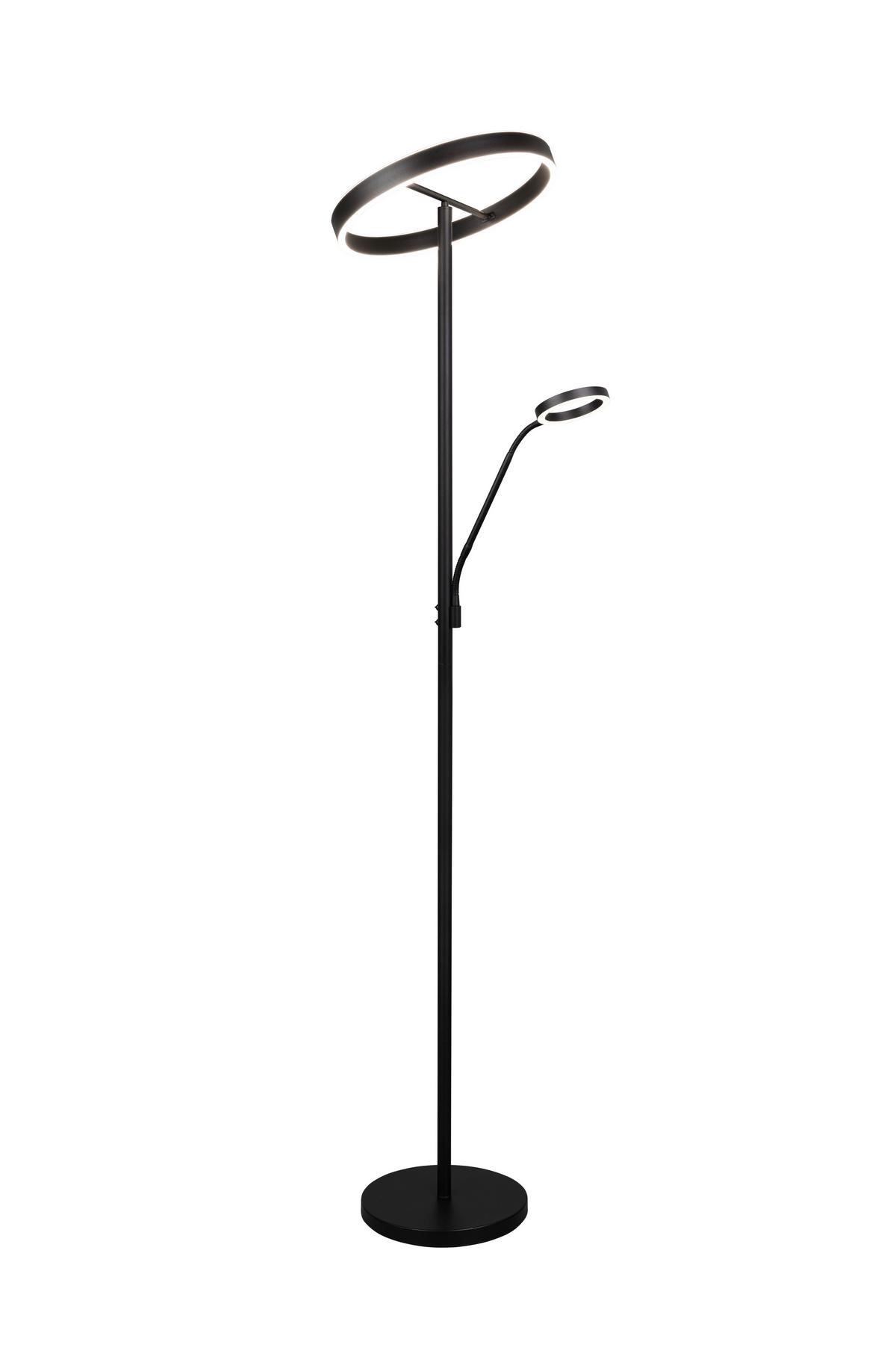 Led-stehleuchte 449510232 Willis - Schwarz, Design, Metall (40/180cm) - Trio Leuchten