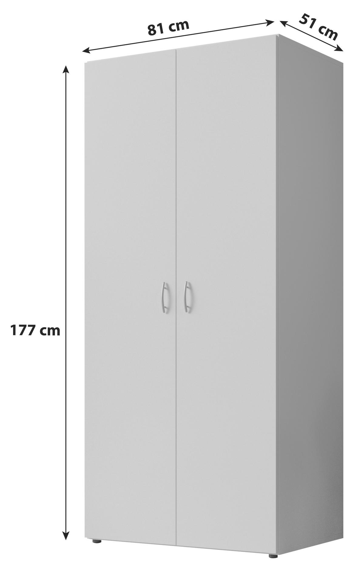 Ruhásszekrény Joe 81/177cm - Sonoma tölgy, Basics, faalapú anyag (81/177/51cm)