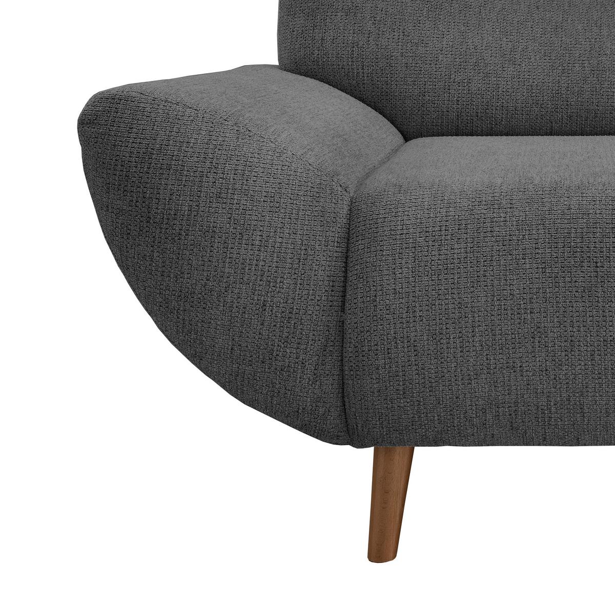 Sessel Drago Anthrazit B/H/T: 111/81/90 cm - Wildeiche/Anthrazit, MODERN, Holz/Textil (111/81/90cm) - MID.YOU