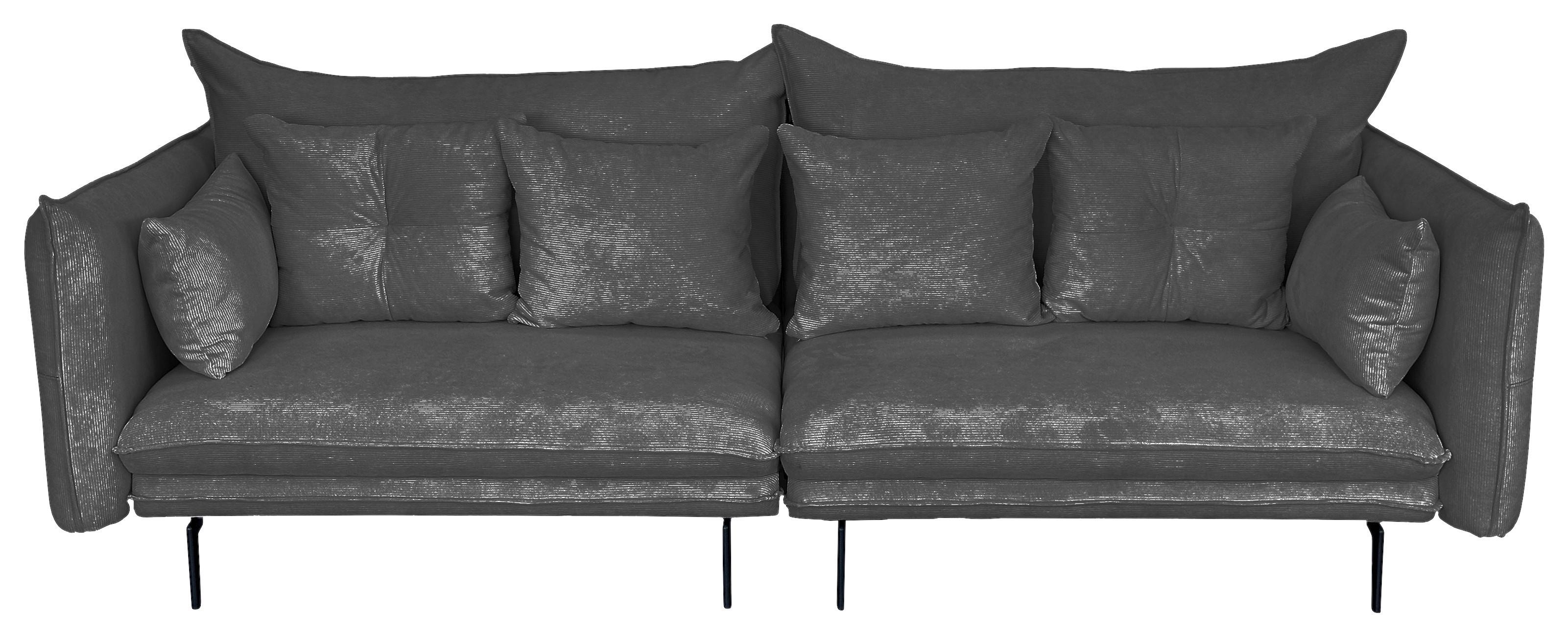 2-sitzer-sofa Sing Dunkelgrau Cord B: 262 Cm