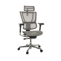 Drehstuhl Ergohuman Slim I - Silberfarben/Hellgrau, Basics, Kunststoff/Textil (69/116-138/66cm) - MID.YOU