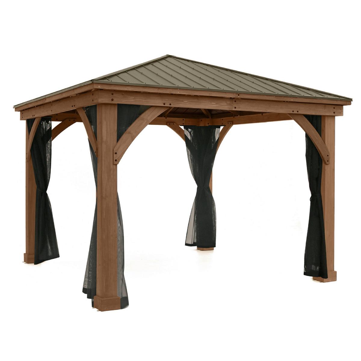Mückennetz Moskitonetz Devon 12x12 - Schwarz, Basics, Kunststoff (360/320/360cm)