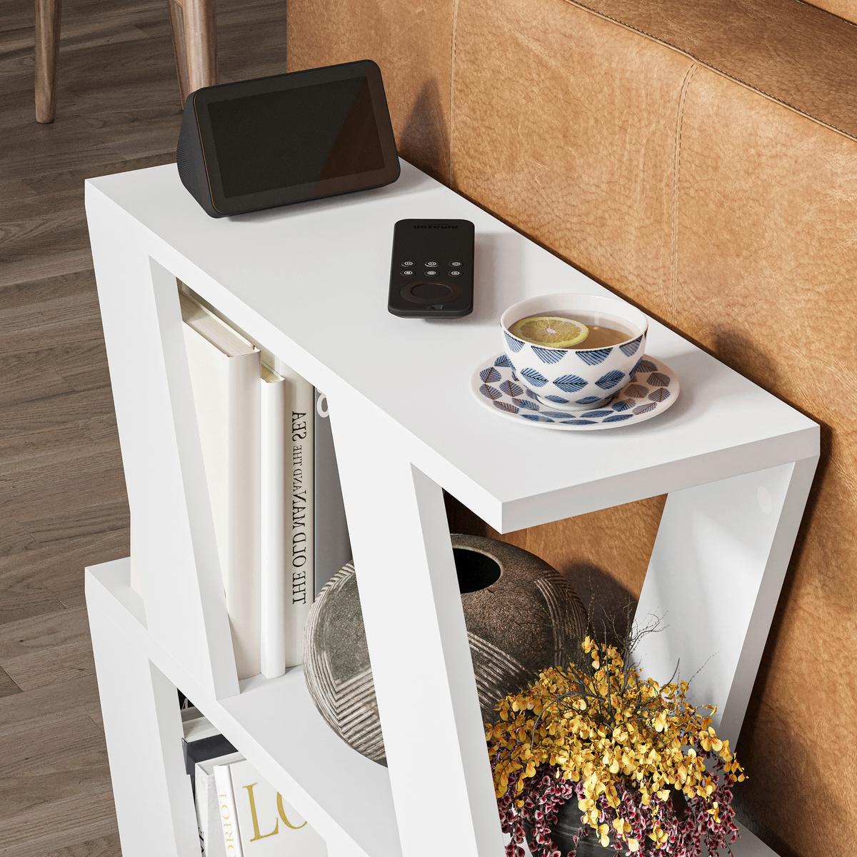 Beistelltisch Lazena Beistelltisch - Weiß, Design, Holzwerkstoff (60/56/22cm) - Livetastic