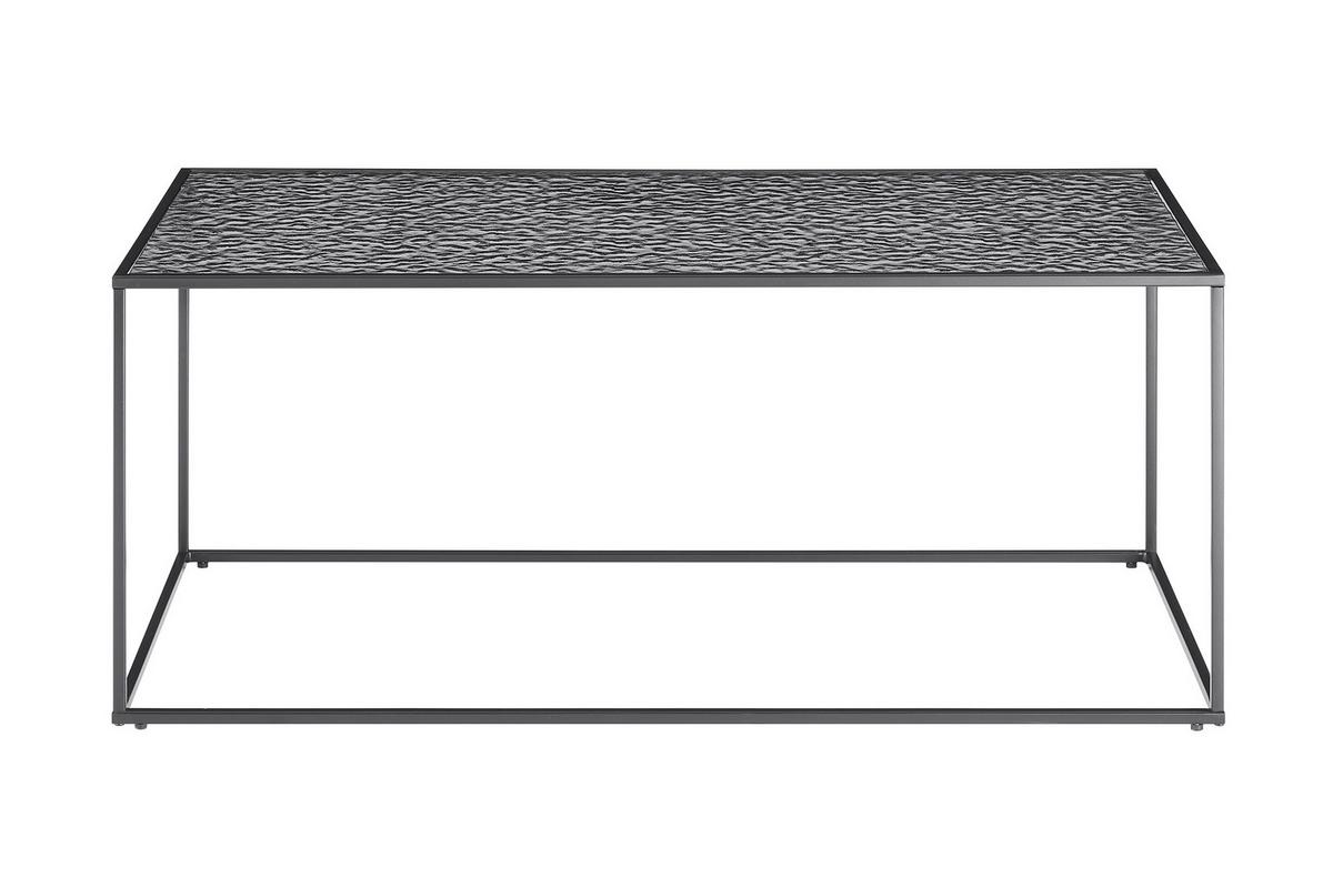 Couchtisch Schwarz B: 55 Cm - Schwarz, Design, Glas/Metall (110/55/45cm) - Livetastic