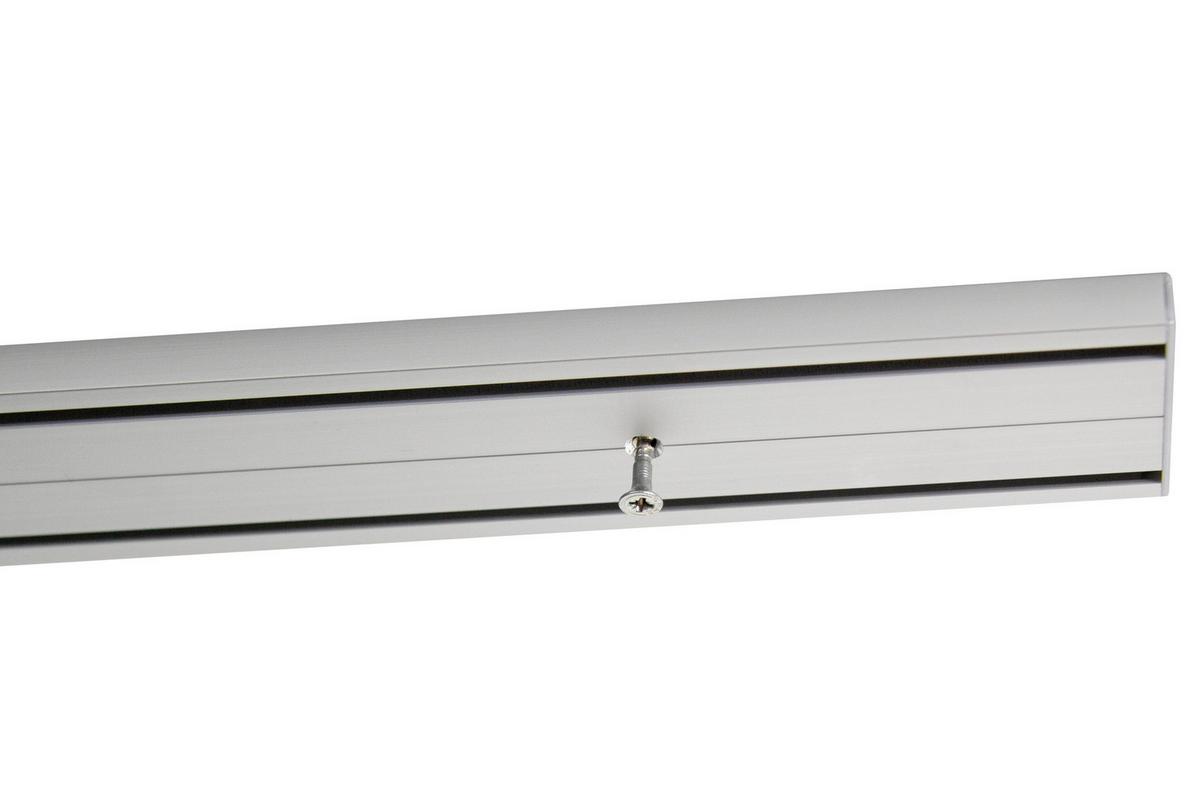 VORHANGSCHIENE AlUMINIUM 120 cm - Grau, Basics, Metall (120cm)