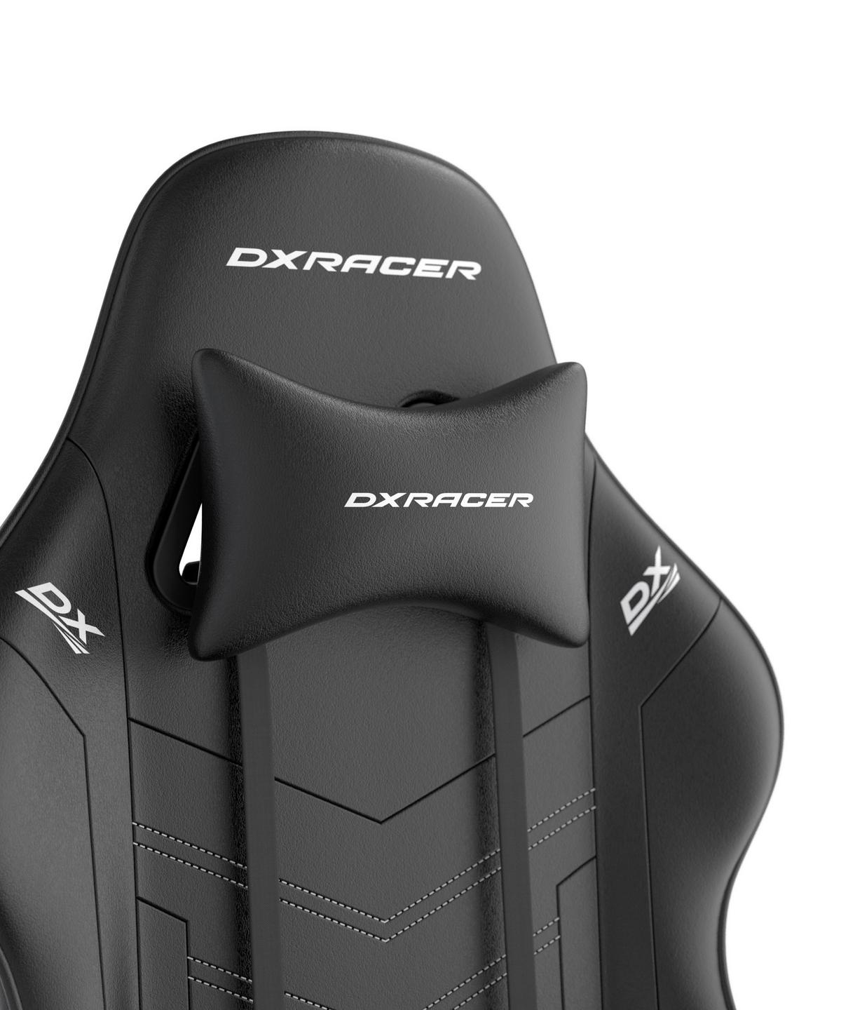 Gamingstuhl Prince Schwarz B: 70cm - Schwarz/Weiß, KONVENTIONELL, Kunststoff/Textil (70/132/70cm) - Dxracer